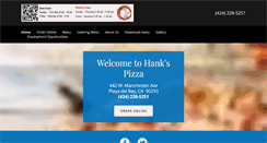 Desktop Screenshot of hankspizzaofla.com