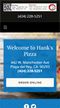 Mobile Screenshot of hankspizzaofla.com
